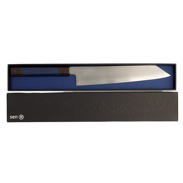 10 cm Kotai Paring Messer gehämmert mit Bambusbox bei g-HoReCa
