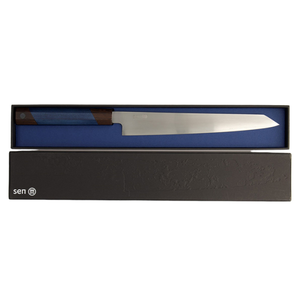 10 cm Kotai Paring Messer gehämmert mit Bambusbox bei g-HoReCa