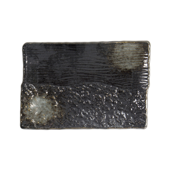 TDS, Plate, Black, 21x14.5x2.5cm, Item No. 21998