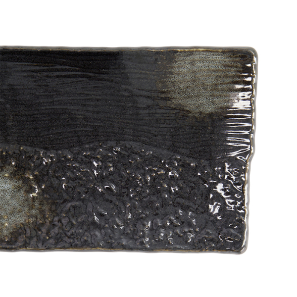 TDS, Plate, Black, 21x14.5x2.5cm, Item No. 21998