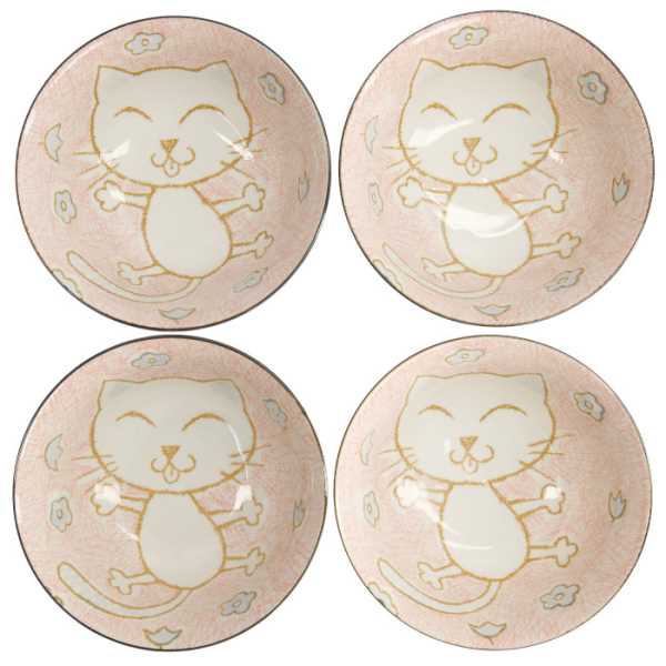 TDS, Bowls Set, 4-piece set, Kawaii Tayo Bowls, Ø 14.8 cm, Item No. 22036