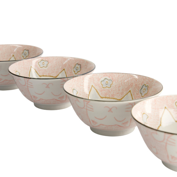 TDS, Bowls Set, 4-piece set, Kawaii Tayo Bowls, Ø 14.8 cm, Item No. 22036