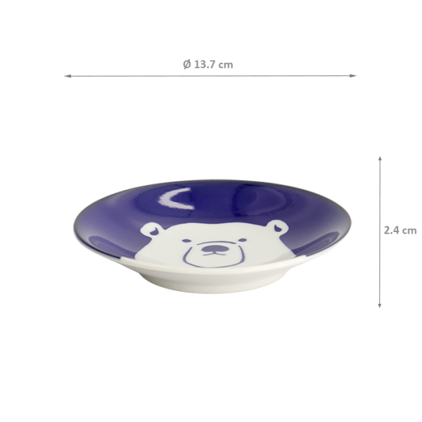 TDS, Teller, Kawaii Eisbär, Ø 13,7 x 2,4 cm, Art.-Nr. 22128