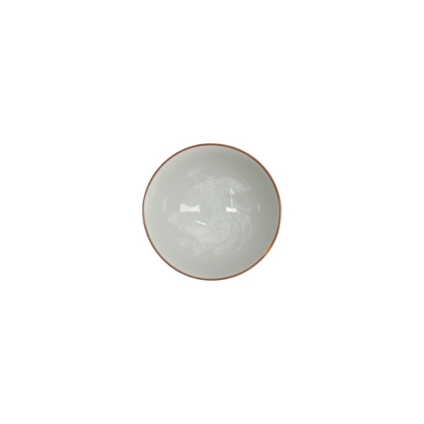 Rice Bowl Kawaii Luster Phoenix Red, Porcelain, Ø 11.5 × 6 cm, 300 ml, Item No. 22255