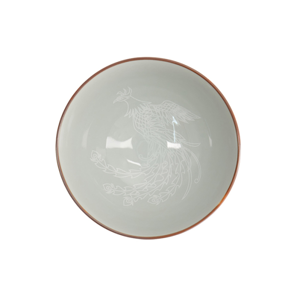 Rice Bowl Kawaii Luster Phoenix Red, Porcelain, Ø 11.5 × 6 cm, 300 ml, Item No. 22255