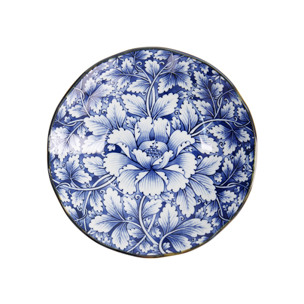 TDS, Pasta Teller, Hana Blue, Dami Botan, Ø 21x5cm, Art Nr. 22266