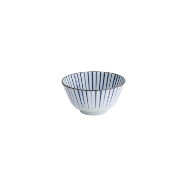 Rice Bowl Natsu Tokusa Blue/White, Porcelain, Ø 12 × 6.4 cm, 350 ml, Item No. 22326