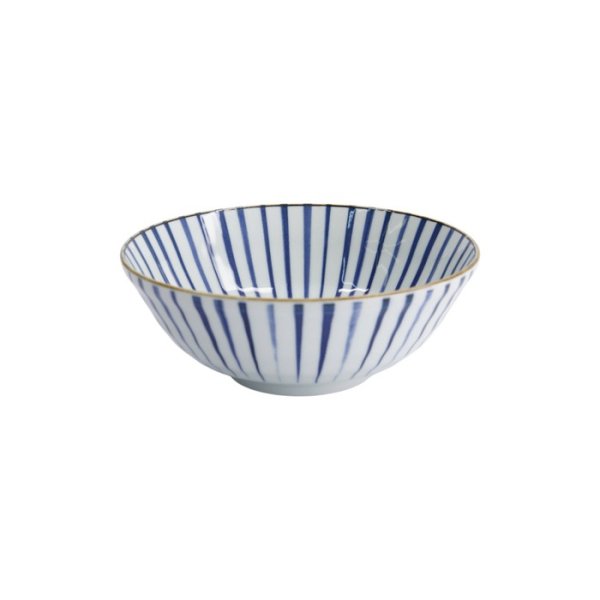 Ramen Bowl Natsu Tokusa Blue/White, Porcelain, Ø 21 × 7.8 cm, 1 l, Item No. 22328