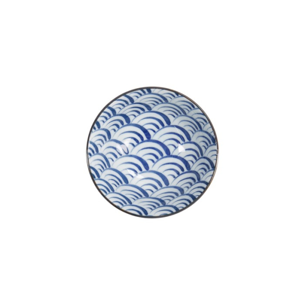 Tayo-Schale Natsu Nami Blau/Weiß, Porzellan, Ø 15,2 × 6,7 cm, 500 ml, Art.-Nr. 22336