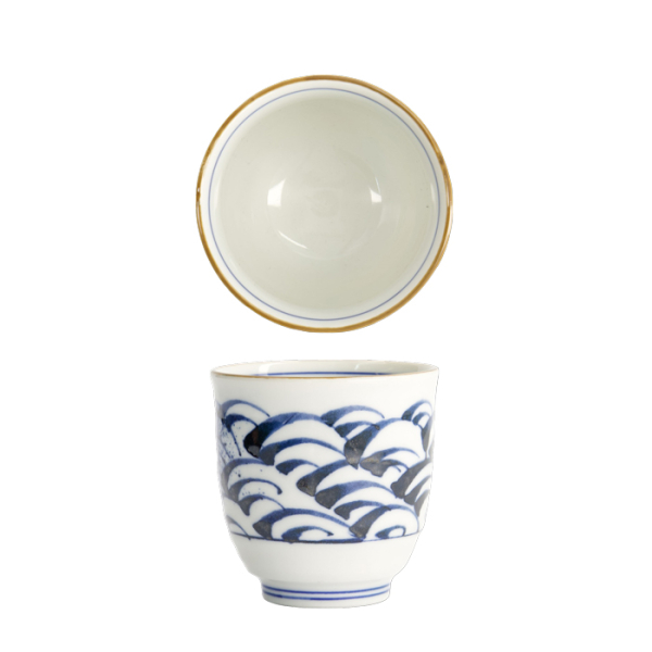 Tokyo Design Studio Tea cup, Blue/White, Ø 8x7.9cm