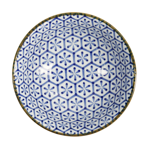 Rice Bowl Mixed Bowls Kristal Blue/White, Porcelain, Ø 20.5 × 8 cm, 1.2 l, Item No. 2286
