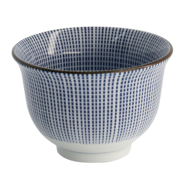 Teebecher Sendan Tokusa Blau/Weiß, Porzellan, Ø 9,1 × 6 cm, 190 ml, Art.-Nr. 2566