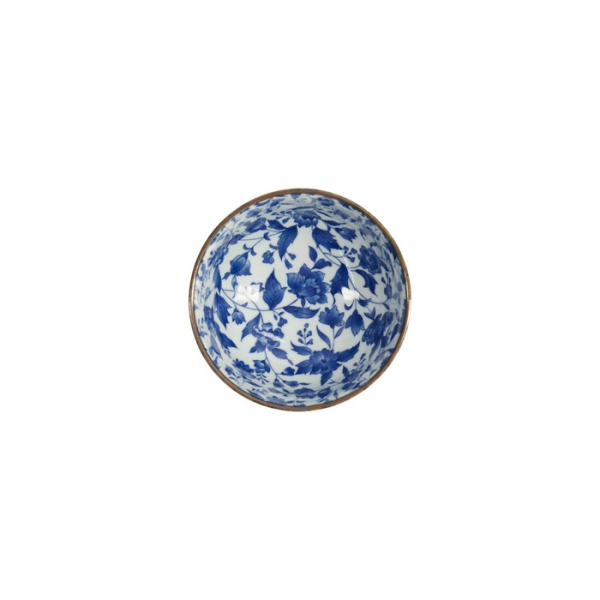 Schale Japan Flower Blau/Weiß, Porzellan, Ø 13 × 7,8 cm, 500 ml, Art.-Nr. 2722