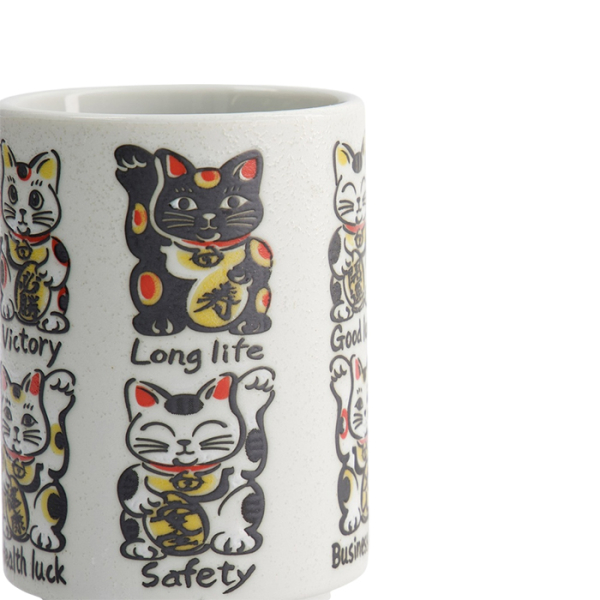 TDS, Becher, Emboss Lucky Cats , Ø 7,2x10,2cm 260ml, Art.-Nr. 33017