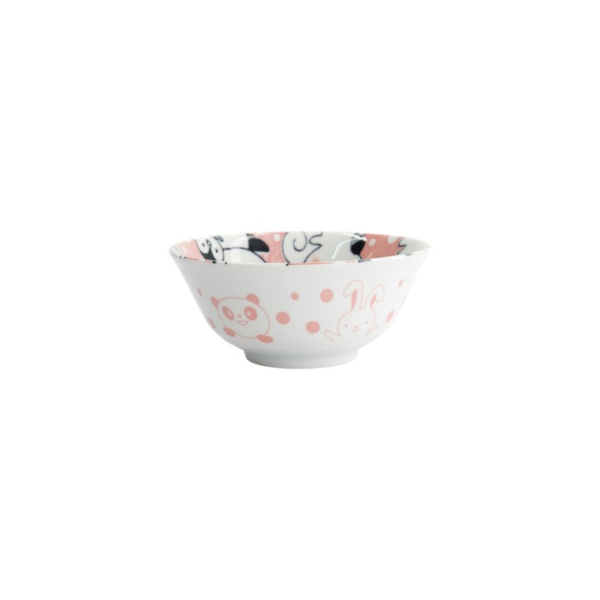 Tayo-Schale Kawaii Animal Rosa, Porzellan, Ø 15,2 × 6,7 cm, 500 ml, Art.-Nr. 33019