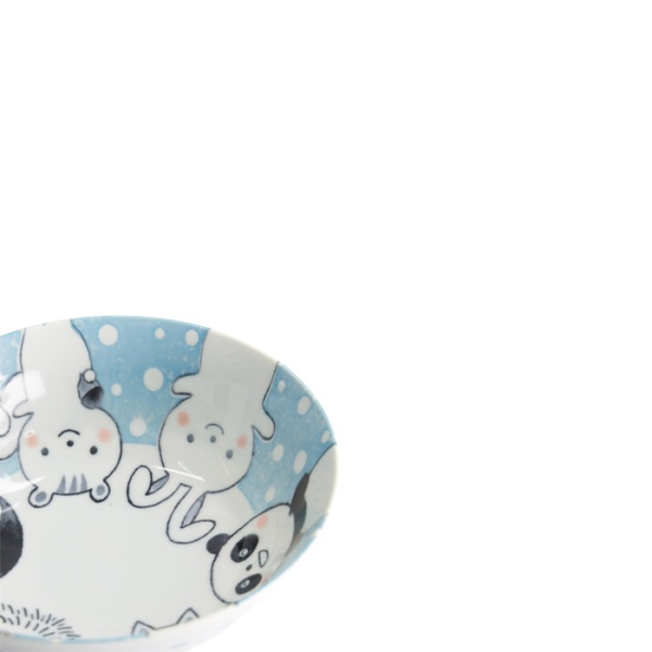 Ramenschale Kawaii Animal Blau, Porzellan, Ø 21 × 7,8 cm, 1 l, Art.-Nr. 33023