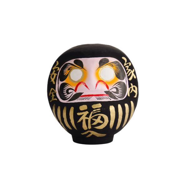 TDS, Daruma, Dekoration, Schwarz, Ø 9 cm - Art Nr: 33037