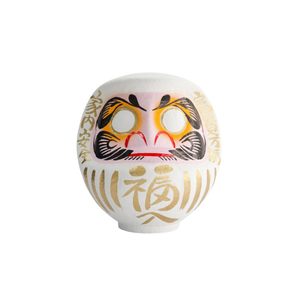 TDS, Daruma, Decoration, White, Ø 9 cm - Item No. 33038