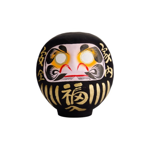 TDS, Daruma, Dekoration, Schwarz, Ø 12 cm - Art Nr: 33043