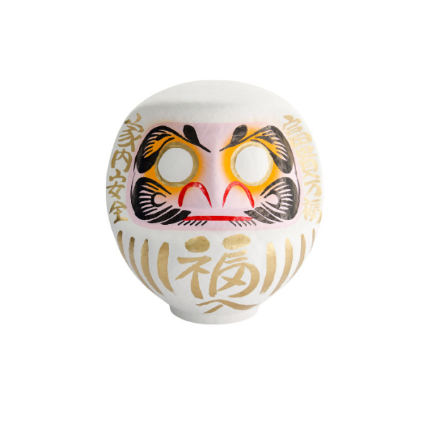 TDS, Daruma, Dekoration, Weiß, Ø 12 cm - Art Nr: 33044