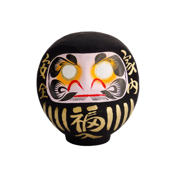 TDS, Daruma, Dekoration, Schwarz, Ø 17 cm - Art Nr: 33049