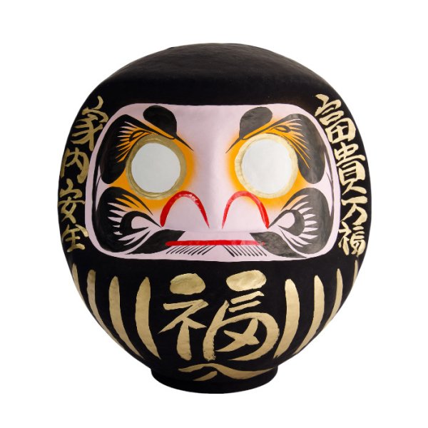 TDS, Daruma, Dekoration, Schwarz, 40cm - Art Nr. 33061