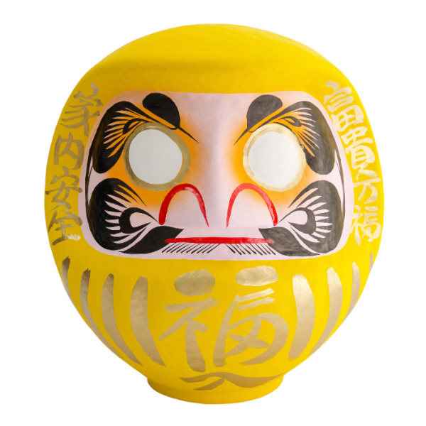 TDS, Daruma, Decoration, Yellow, 75 cm - Item No. 33064