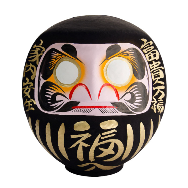TDS, Daruma, Decoration, Black, 75 cm - Item No. 33067