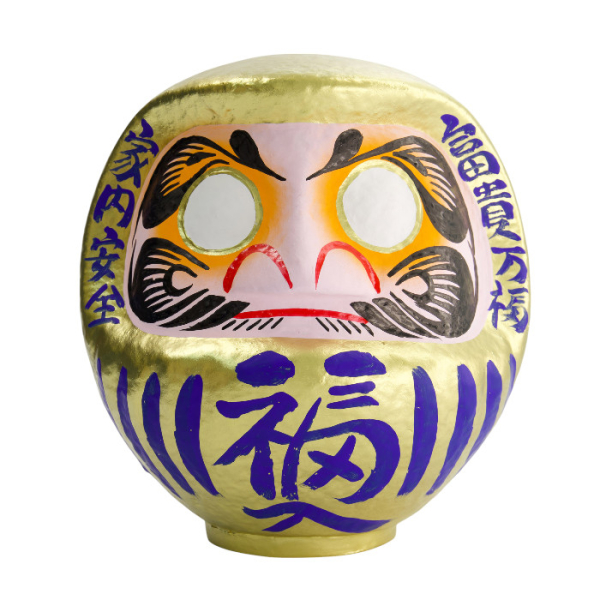 Daruma Gold, Papier-mâché, 75 cm, Item No. 33069