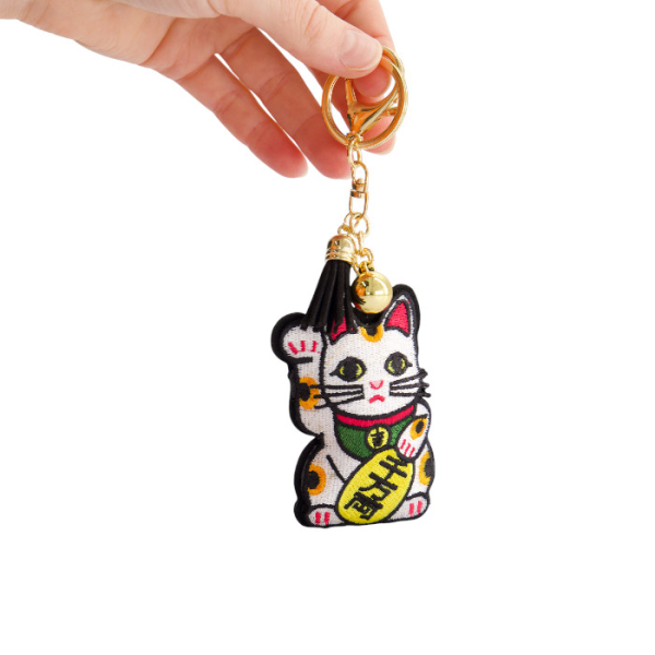 TDS, Aufnäher Schlüsselanhänger, Lucky Cat, Art Nr. 33125