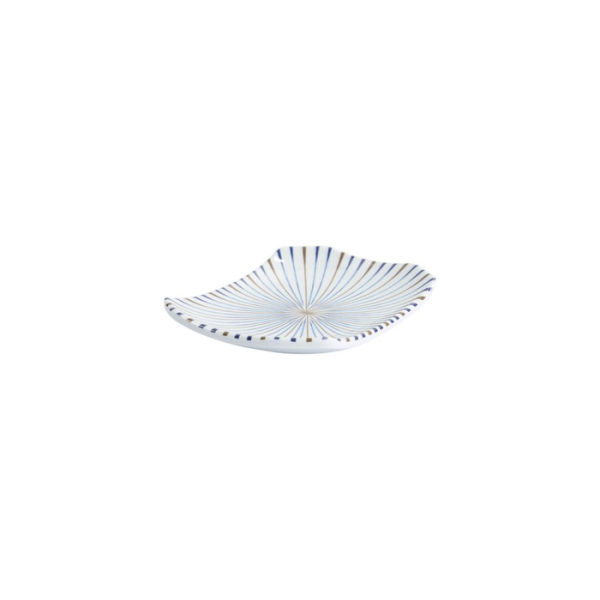 Sushi Plate Tokusa White, Melamine, 15.8 × 11.5 × 2.3 cm, Item No. 33276