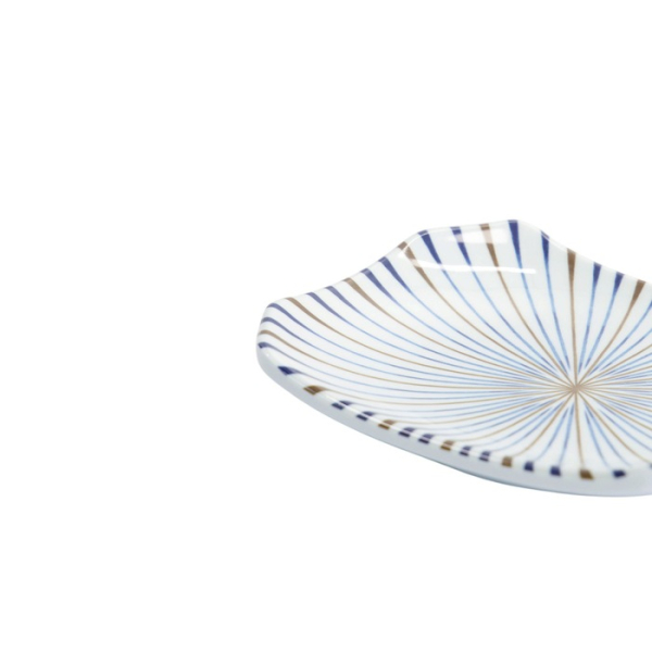Sushi Plate Tokusa White, Melamine, 15.8 × 11.5 × 2.3 cm, Item No. 33276