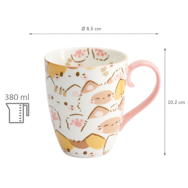 TDS, Tasse, Kawaii Cat, im Geschenkbox, Ø 8,5x10,2cm 380ml, Art Nr. 33357