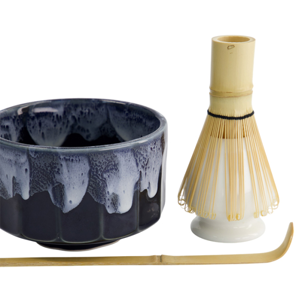 TDS, Matcha Giftset, Kanegin Green/Navy,  4-piece set , 11x8cm Item No. 33374