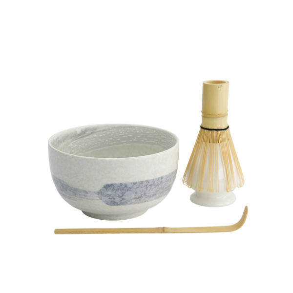 TDS, Matcha Giftset, Hayase White,  4-piece set, Ø 13x7cm, Item No. 33375