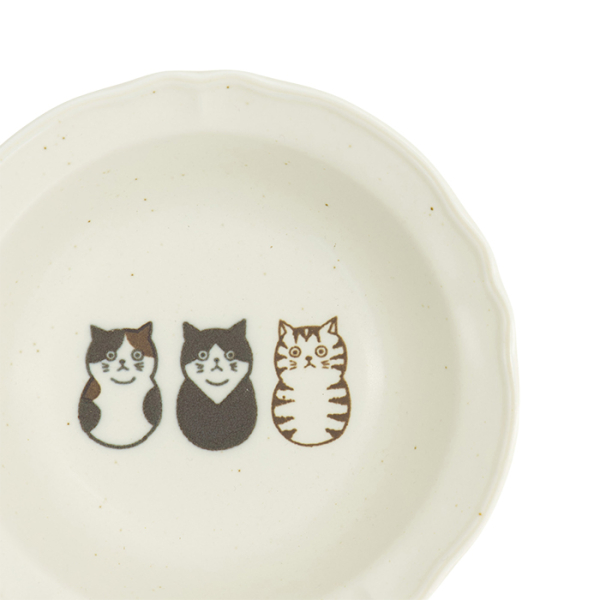 TDS, Shallow Bowl, Kawaii Cat, Ø 14x3.8cm - Item No. 33540