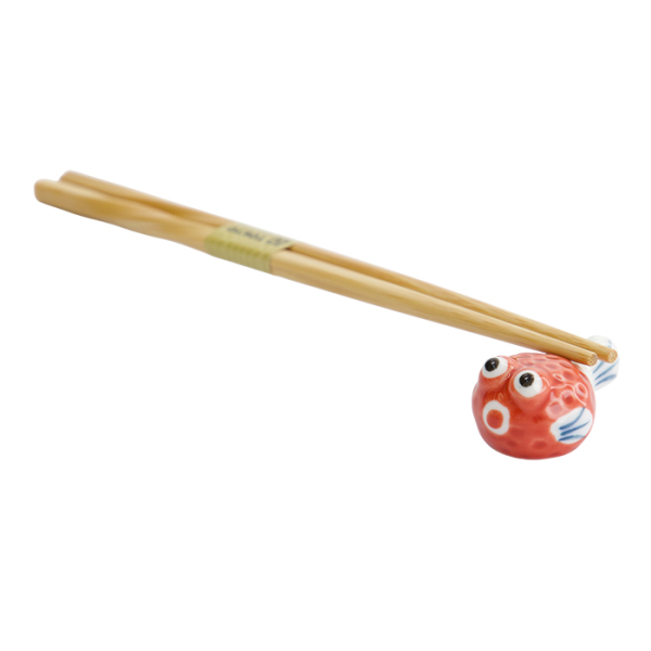 TDS, Chopstick Rest, Blowfish Red, Item No. 33564