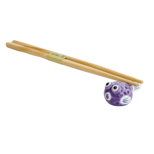 TDS, Chopstick Rest, Blowfish Purple, Item No. 33565