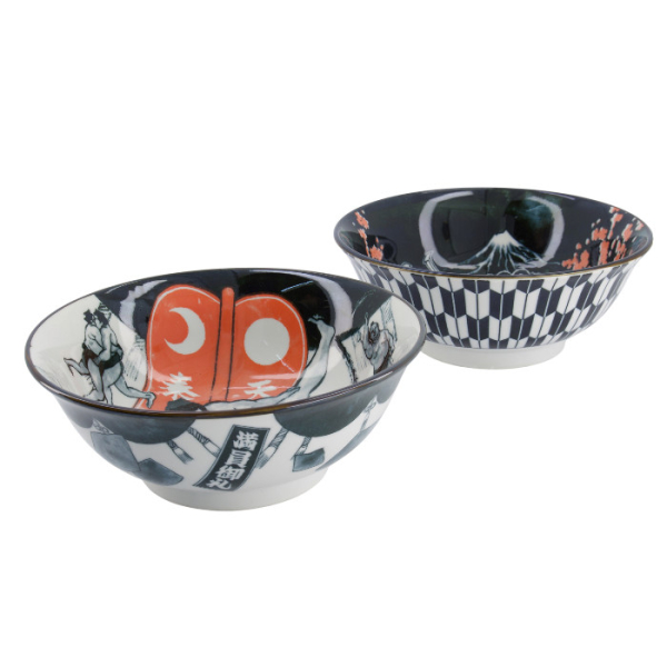 TDS, Ramen Bowl in Gift Box, Asakusa, 6-piece set, Ø 20.5x8cm 1250ml, Item No. 33608