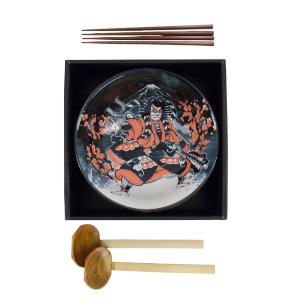 TDS, Ramen Bowl in Gift Box, Asakusa, 6-piece set, Ø 20.5x8cm 1250ml, Item No. 33608