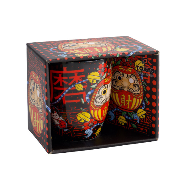 TDS, Tasse, Kawaii Daruma Tasse im Geschenkbox, Ø 8,5x10,2cm 340ml, Art Nr. 33613