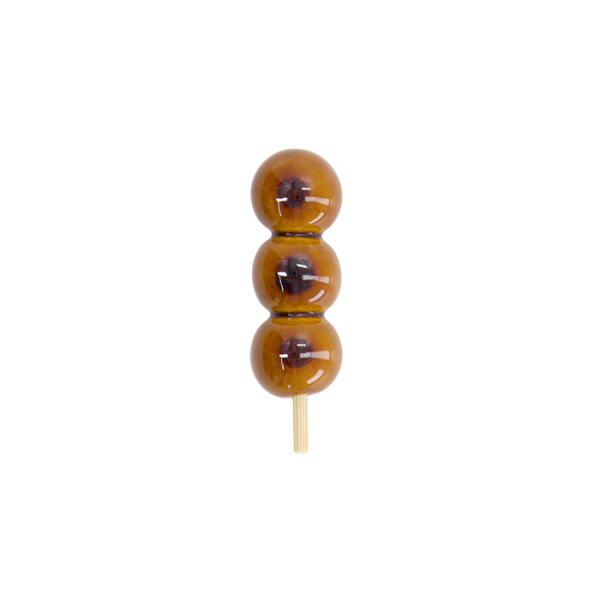 Chopstick Rest Kawaii Mitarashi Dango, Ceramic, 5 × 1.5 × 1.5 cm, Item No. 33646