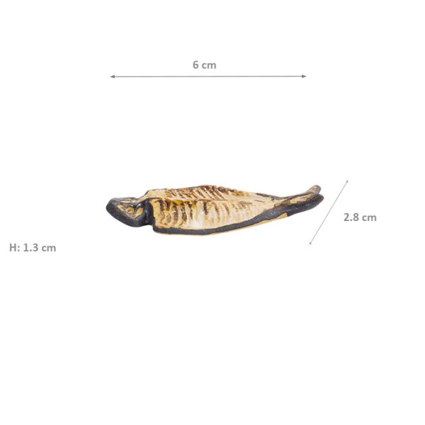 TDS, Kawaii Chopsticks Rest, Aji Fish , 6x2.8x1.3cm, Item No. 33655