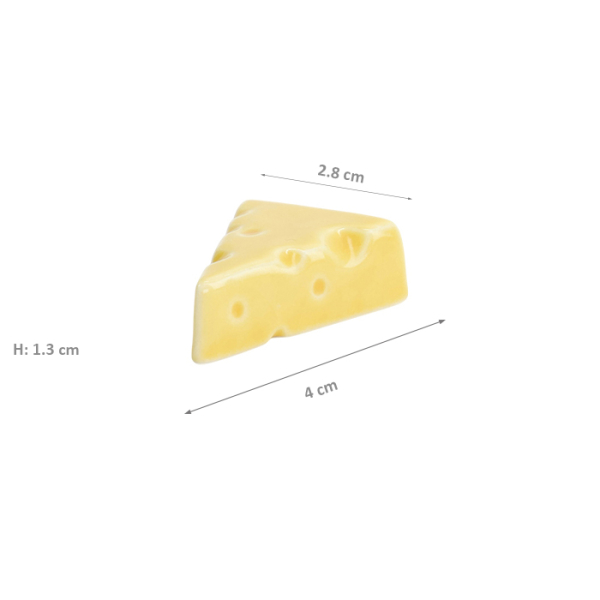 TDS, Kawaii Chopstick Rest, Cheese, 4x2.8x1.3cm, Item No. 33659