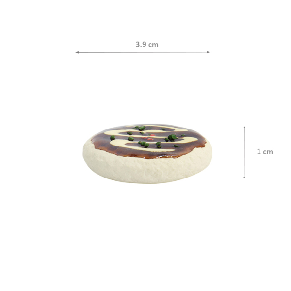 TDS, Kawaii Chopstick Rest, Okonomiyaki, 3.9x1cm, Item No. 33662