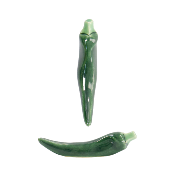 TDS, Kawaii Essstäbchenablage, Green Pepper , 6,2x1,7x2,9cm, Art.-Nr. 33665