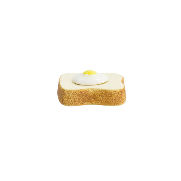 TDS, Kawaii Chopstick Rest, Toast, 3.1x3.9x1.5cm, Item No. 33680