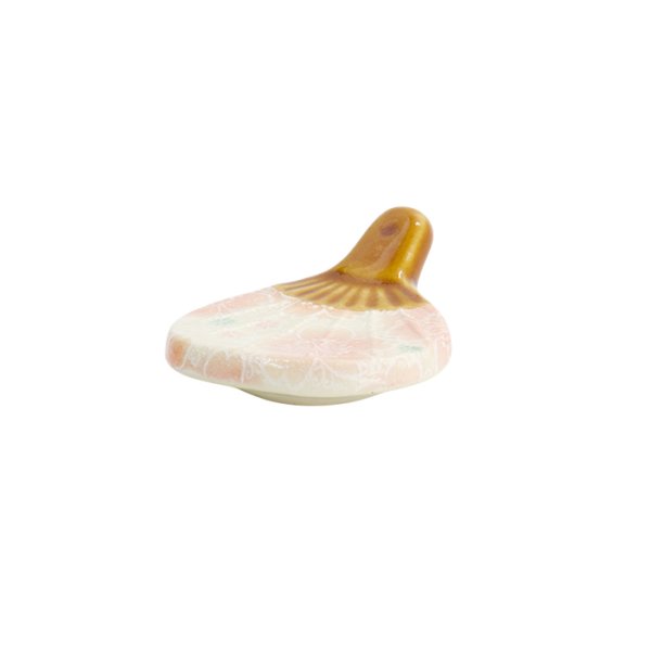 TDS, Kawaii Chopstick Rest, Fan Pink, 4x4.9x1.6cm, Item No. 33684