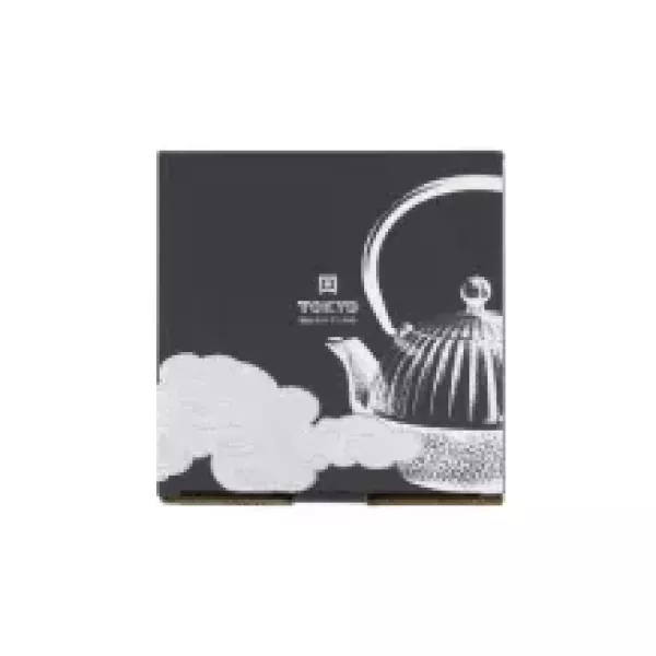 TDS, WY Cast Iron Teapot, Iron, Black/Gold, 0.9 L, Item No. 33704