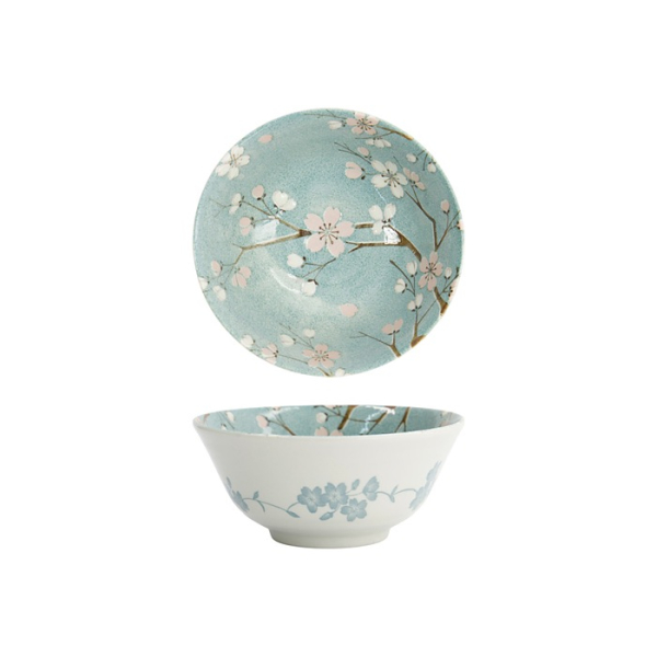 Tokyo Design Studio Tayo Bowl Fujisakura Green, Porcelain, Ø 15.2 × 6.7 cm, 500 ml